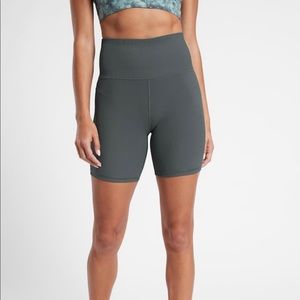 Athleta Elation Rib 7” Shorts- Anthracite Gray